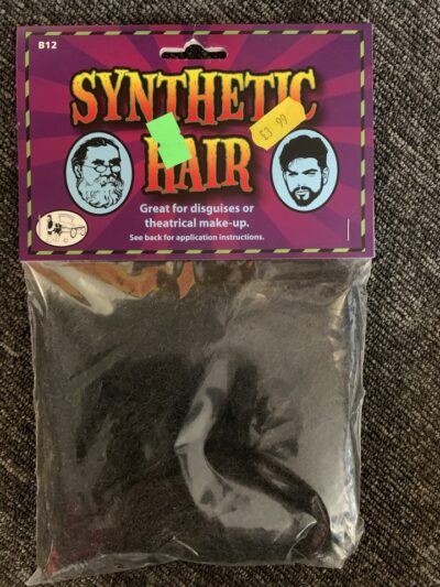Synthetic Hair Black