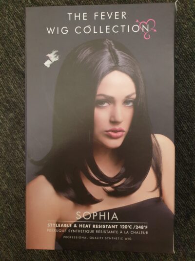 Sophia 17 inch Black Wig